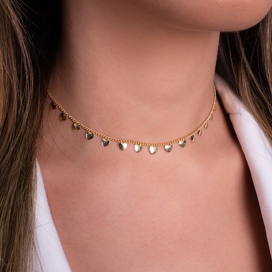 Imagem Colar Choker Com Coração