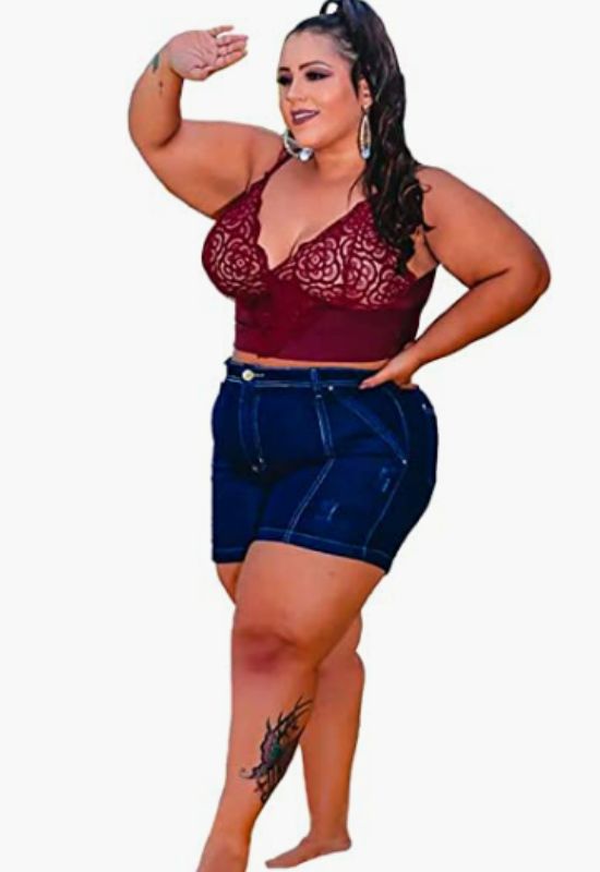 Imagem Cropped com Bojo Plus Size Alcinha