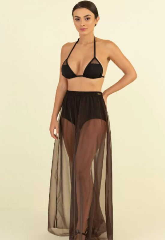 Imagem Saia Hot Pants Tule Plume Preto