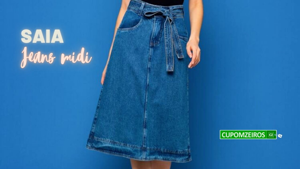 Saia Jeans Midi: 15 Modelos Para Um Look Sensacional!