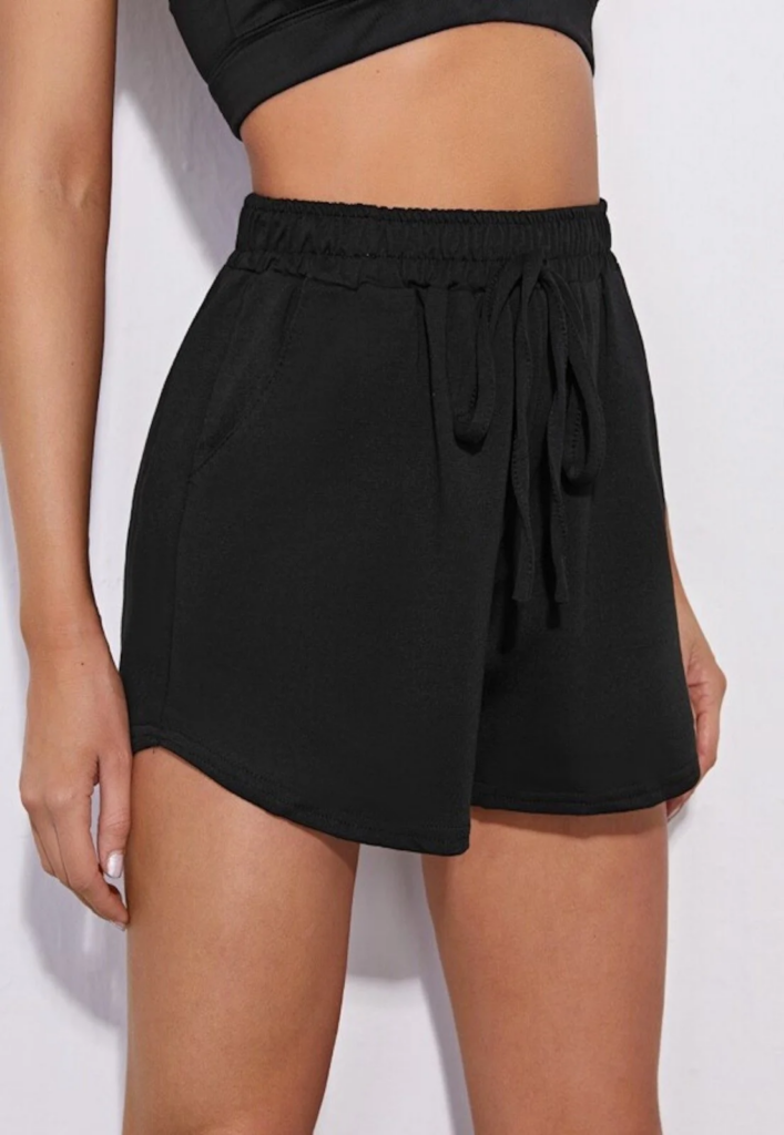 Imagem Short moletom feminino preto Rioutlet