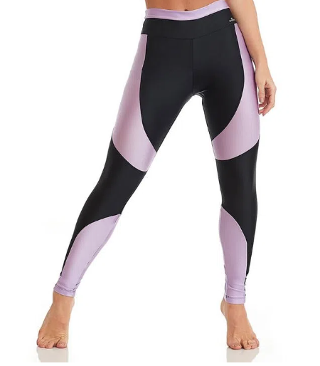 Imagem Calça legging preta esportiva lilás