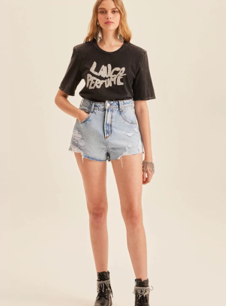 Imagem Short Hot Pants Jeans Moderno