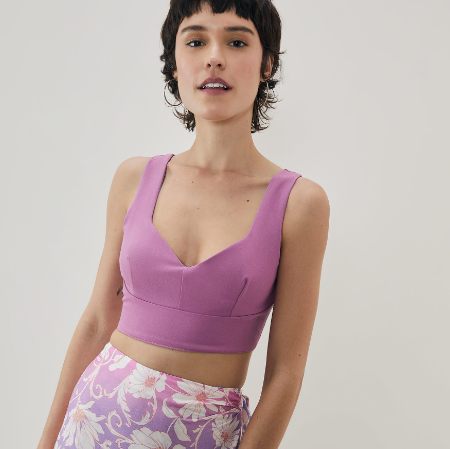 Imagem: Cropped Roxo Variado Top