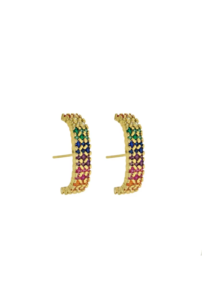 Imagem Brinco Ear Hook Colorido Rainbow