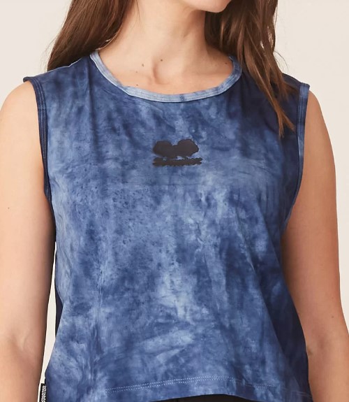 Imagem: Cropped Azul Marinho Tie Dye