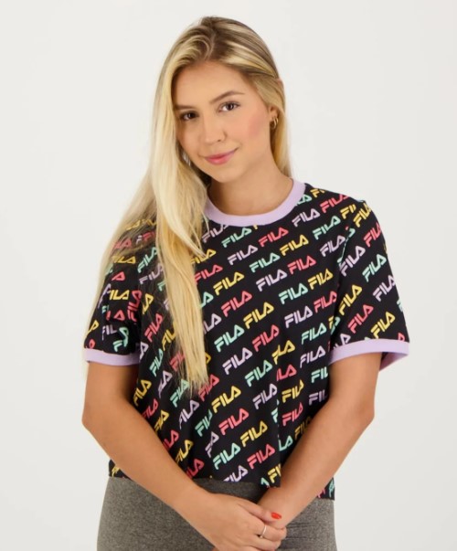 Imagem: Cropped Fila Estampado Colors Fun