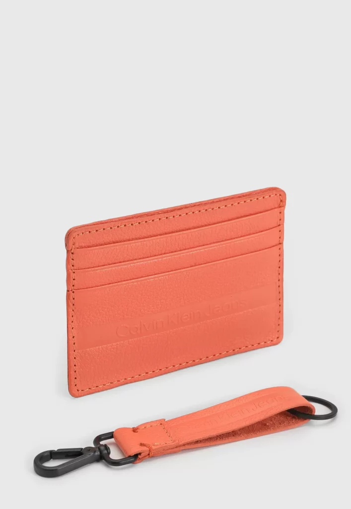 Imagem Porta-Cartão Calvin Klein Com Key Ring Coral