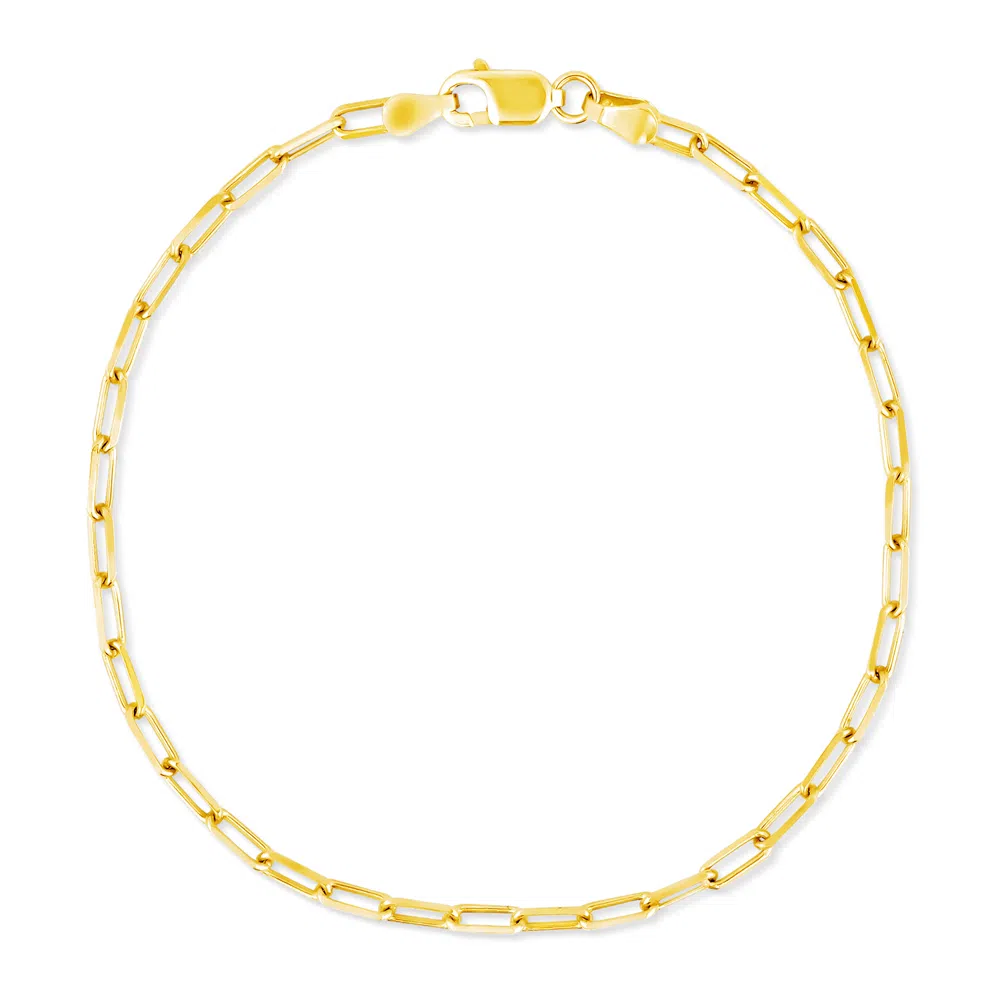 Imagem Pulseira Life Cadeado Prata Com Banho De Ouro Amarelo