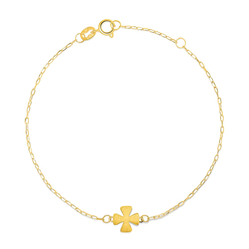 Imagem Pulseira Trevo Ouro Amarelo