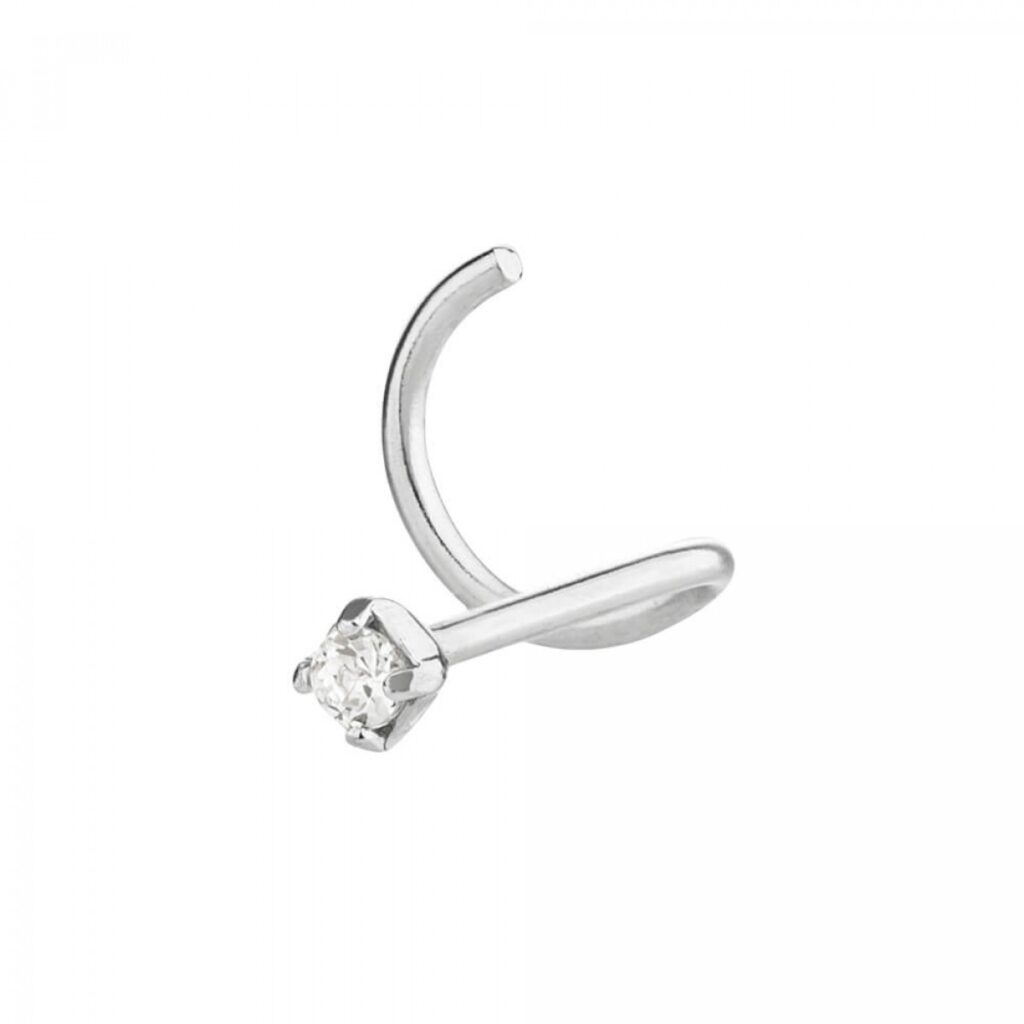 Imagem com Piercing Nariz Prata 925 Zirconia