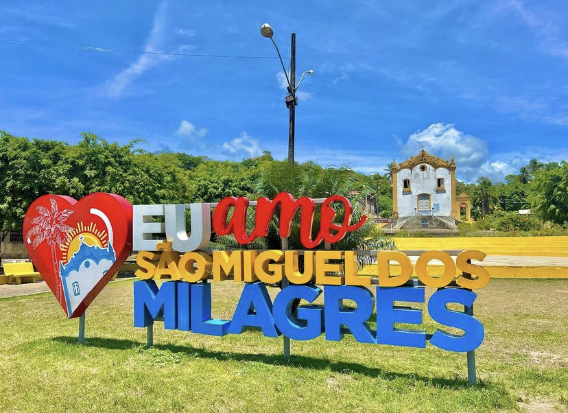 Imagem Com Letreiro De São Miguel Dos Milagres