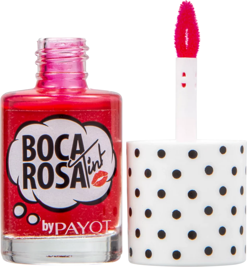 Imagem Com Batom Líquido Lip Tint Boca Rosa Payot Vermelho