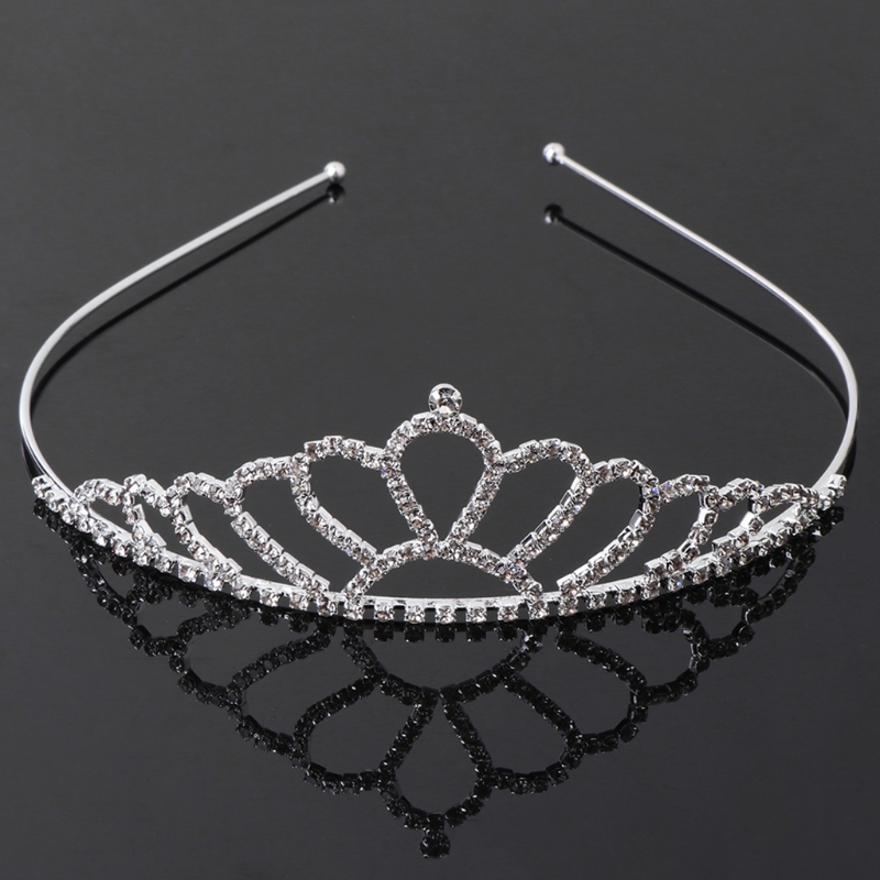 Imagem com Bonito menina bandana para strass princesa coroa de cabelo tiara elegante