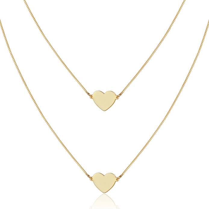 Imagem com Escapulário Feminino Maciço De Ouro 18k