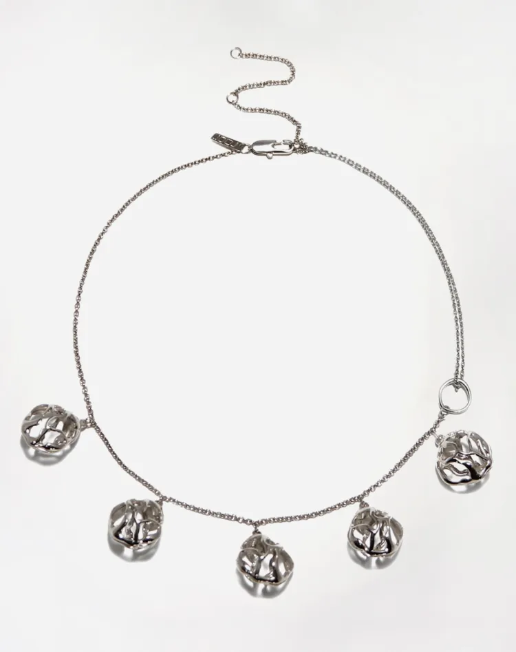 Imagem com Lool Colar Rede Prata