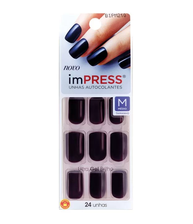 Imagem Com Unhas Autocolantes Reminisce, Kiss New York Impress