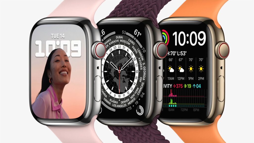 Imagem com Apple Watch Series 7