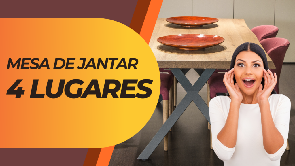 mesa de jantar 4 lugares