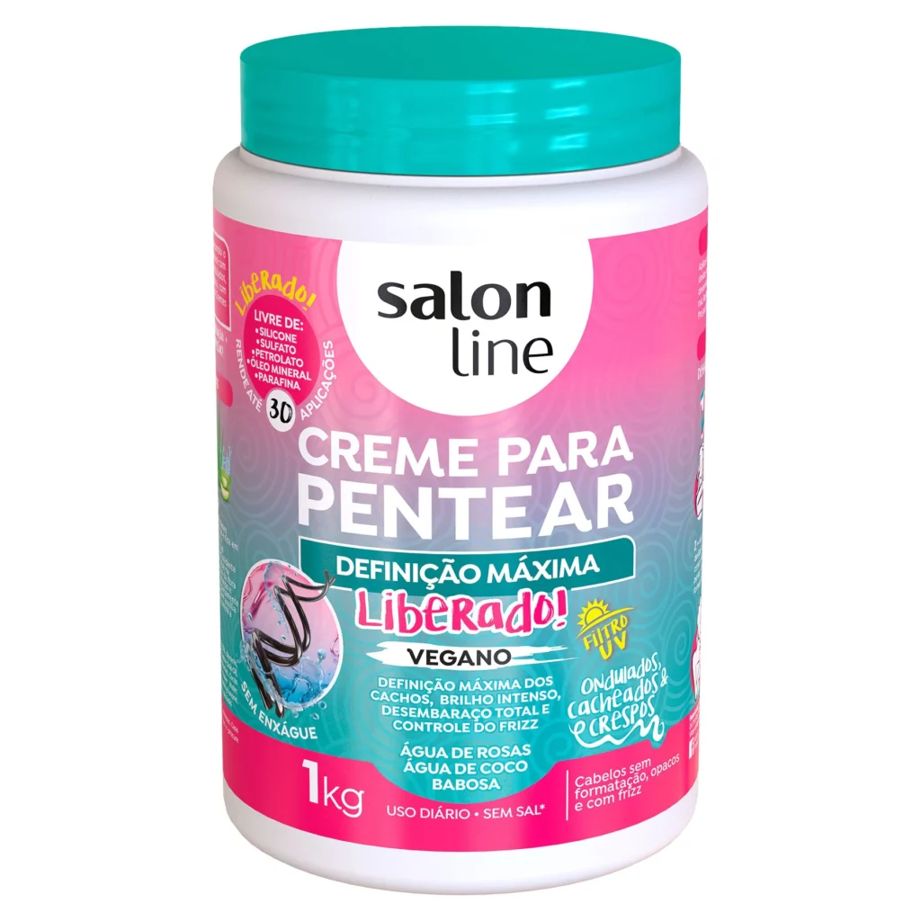 Creme Para Pentear Definição Máxima - Salon Line Imagem Com Creme Para Pentear Definição Máxima - Salon Line