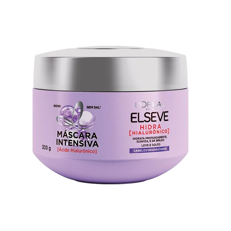 Creme De Tratamento Hidra Hialurônico - Elseve Imagem Com Creme De Tratamento Hidra Hialurônico - Elseve