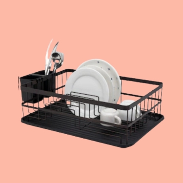 Escorredor Louça 1 Andar Com Porta Talher Aço Preto 9 Pratos Com Bandeja Westing Escorredor Louça 1 Andar Com Porta Talher Aço Preto 9 Pratos Com Bandeja Westing