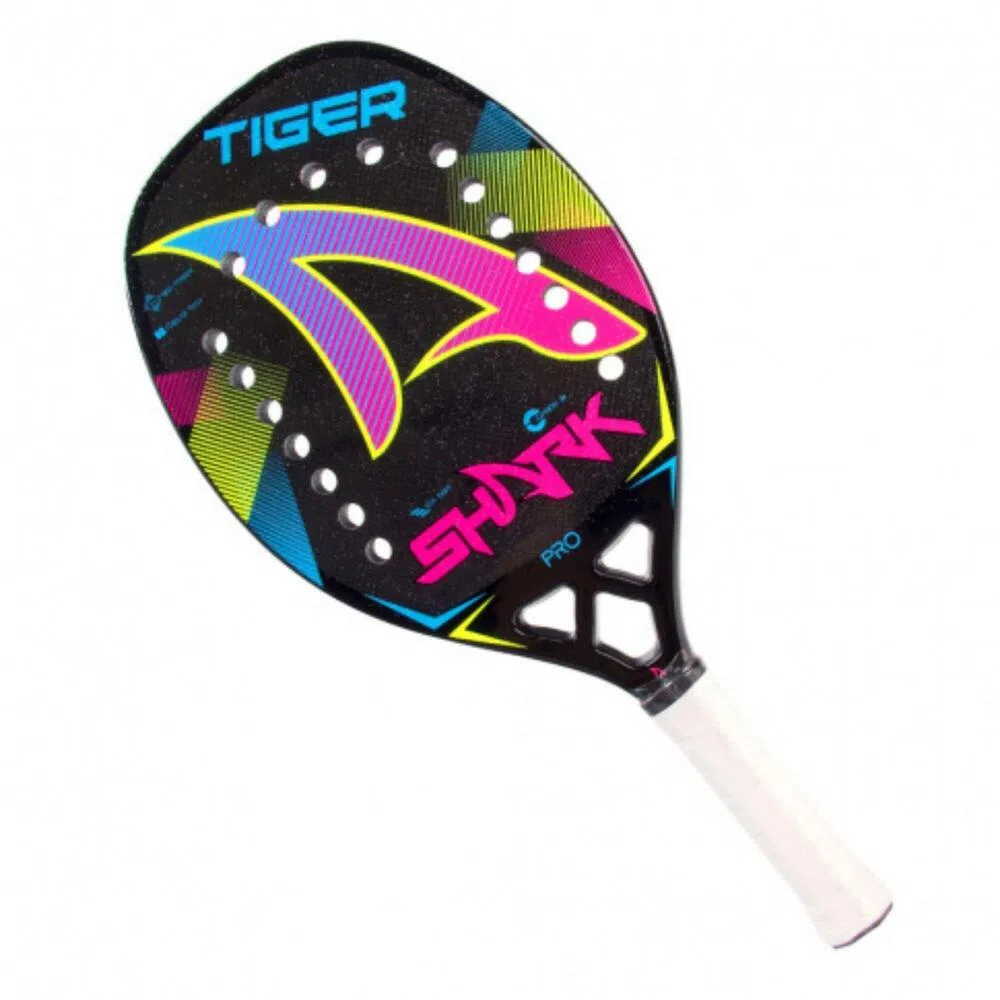 Raquete Para Beach Tennis Shark Tiger Imagem Com Raquete Para Beach Tennis Shark Tiger