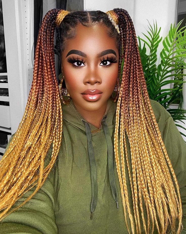 Imagem Com Goddess Braids Em Várias Cores