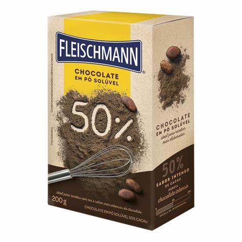 Imagem com Chocolate Em Pó Solúvel 50% Cacau Fleischmann