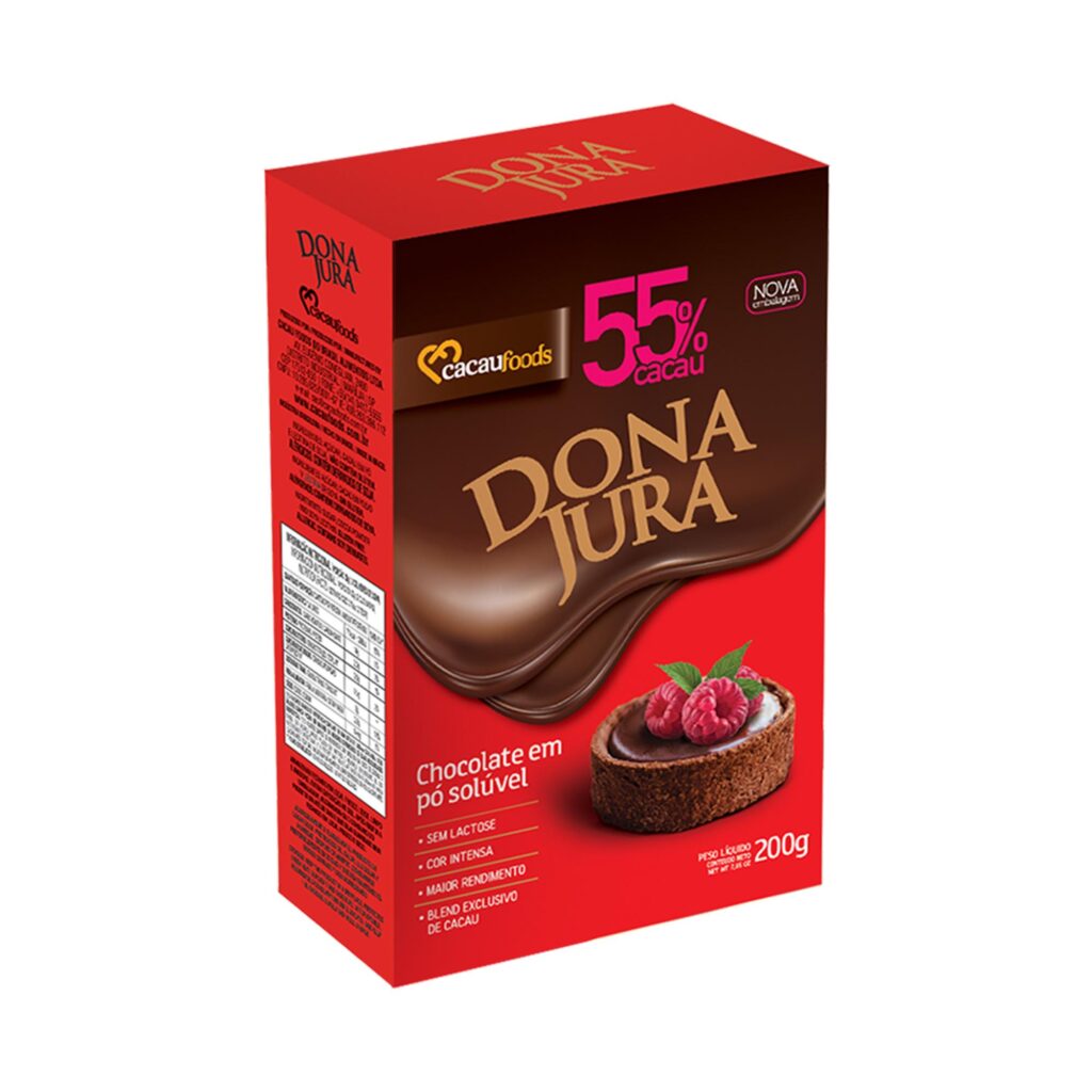 Imagem com Chocolate em Pó Dona Jura 55% Cacau Foods