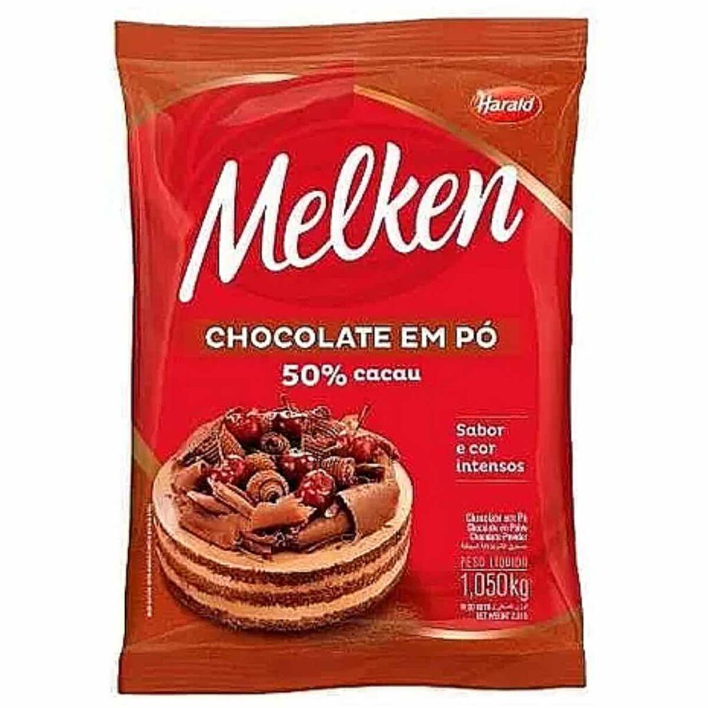 Imagem Com Chocolate Em Pó Melken 50% Harald