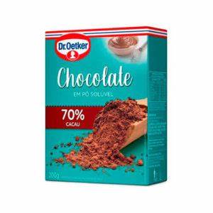 Imagem com Chocolate em Pó Solúvel 70% Cacau Dr. Oetker