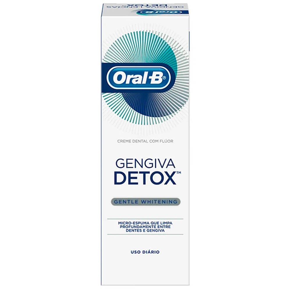 Imagem Com Creme Dental Oral-B Gengiva Detox Gentle Whitening