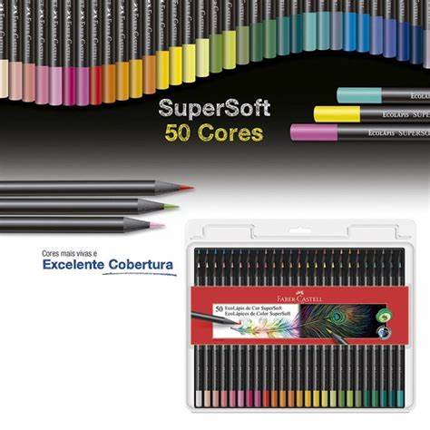 Ecolápis Super Soft Da Faber-Castell Imagem Com Ecolápis Super Soft Da Faber-Castell