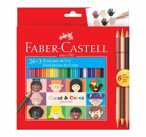 Ecolápis Caras E Cores Da Faber-Castell Imagem Com Ecolápis Caras E Cores Da Faber-Castell