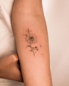 Imagem Com Tatuagem De Girassol
