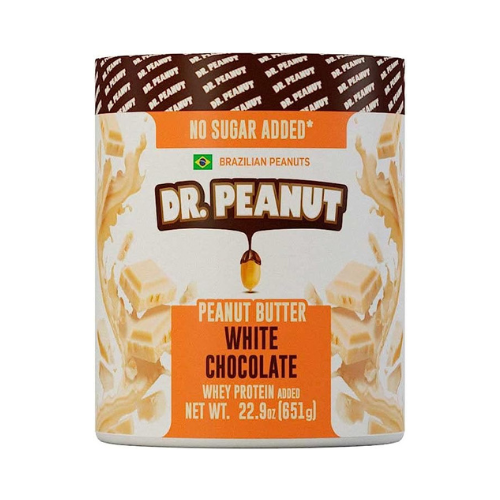 Dr. Peanut Pasta De Amendoim Chocolate Branco Imagem Com Dr. Peanut Pasta De Amendoim Chocolate Branco
