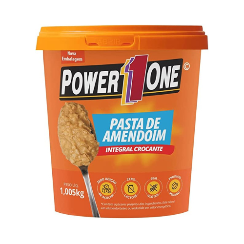 Imagem Com Pasta De Amendoim Integral Crocante Power1One