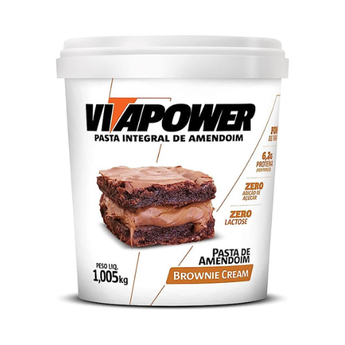 Pasta De Amendoim Gourmet Brownie Cream Vita Power Imagem Com Pasta De Amendoim Gourmet Brownie Cream Vita Power