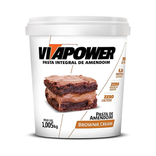 Imagem Com Pasta De Amendoim Gourmet Brownie Cream Vita Power