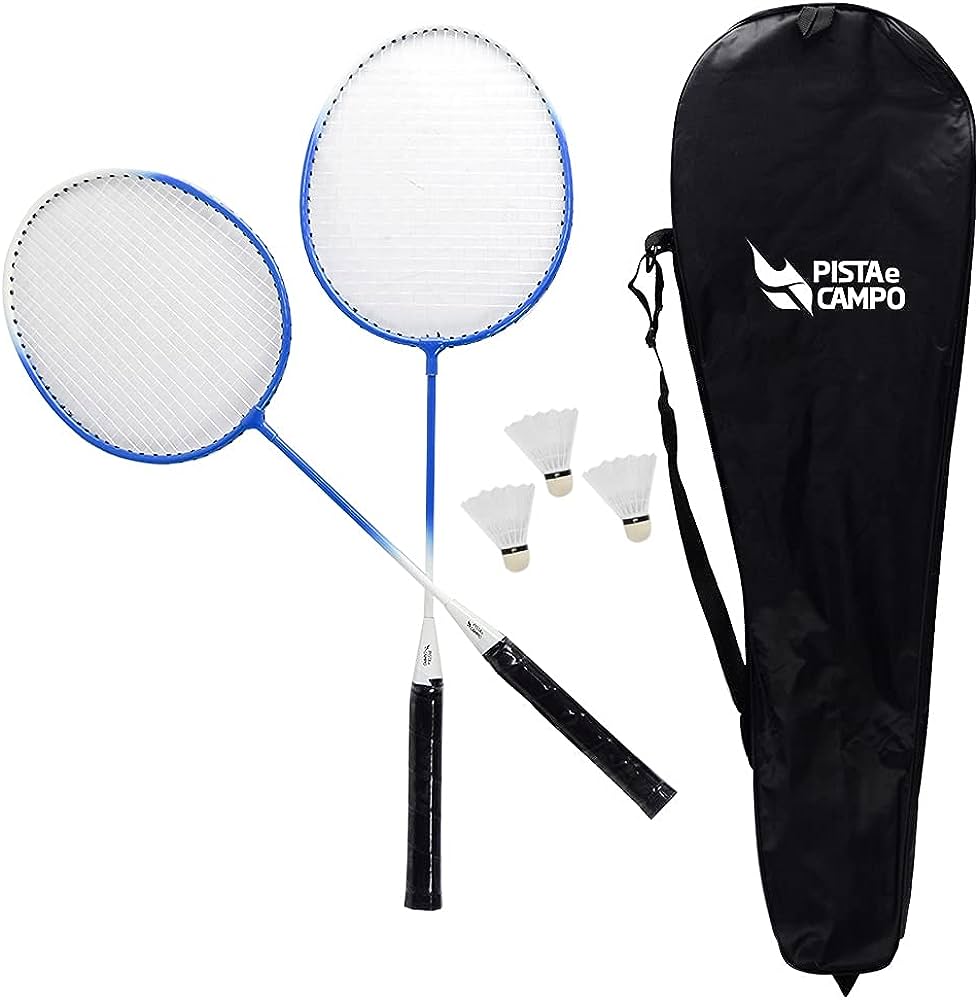 Imagem Com Kit Badminton Pista De Campo
