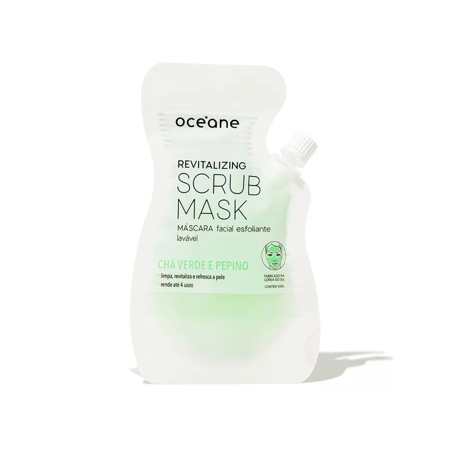 Imagem Com Máscara Facial Esfoliante, Revitalizing Scrub Mask, Océane, Océane, Incolor