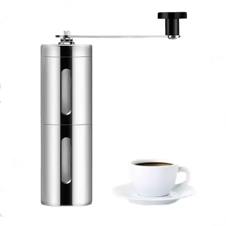 Moedor De Café Manual Triturador De Grãos C/Ajuste, Clink Imagem Com Moedor De Café Manual Triturador De Grãos C/Ajuste, Clink
