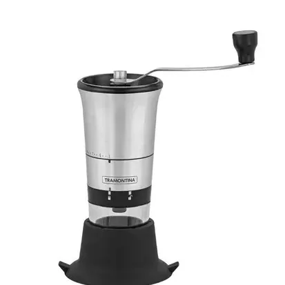 Moedor Para Café Aço Inox E Polipropileno, Tramontina Imagem Com Moedor Para Café Aço Inox E Polipropileno, Tramontina