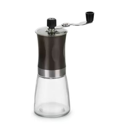 Moedor De Café Manual Em Inox E Vidro Com Núcleo Em Cerâmica, Lyca Imagem Com Moedor De Café Manual Em Inox E Vidro Com Núcleo Em Cerâmica, Lyca