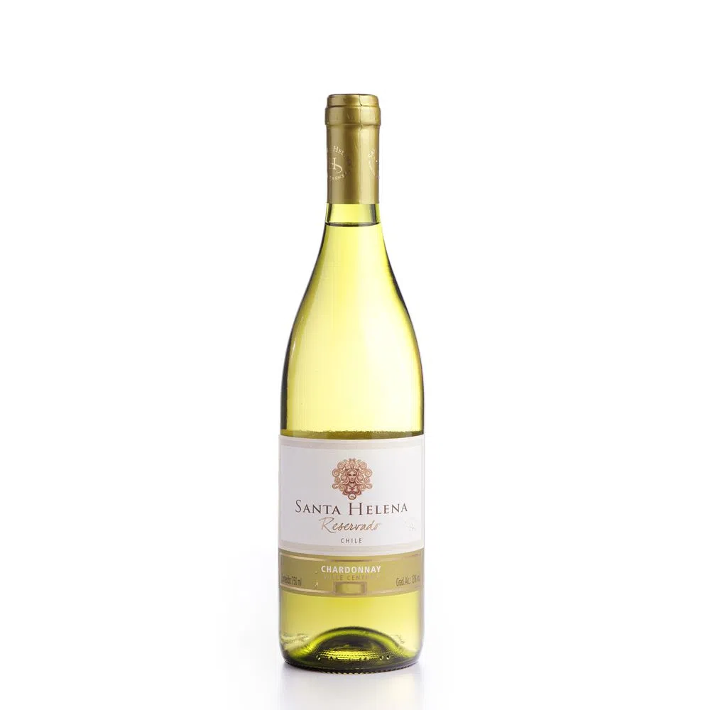 Imagem com O vinho Branco Santa Helena Reservado Chardonnay