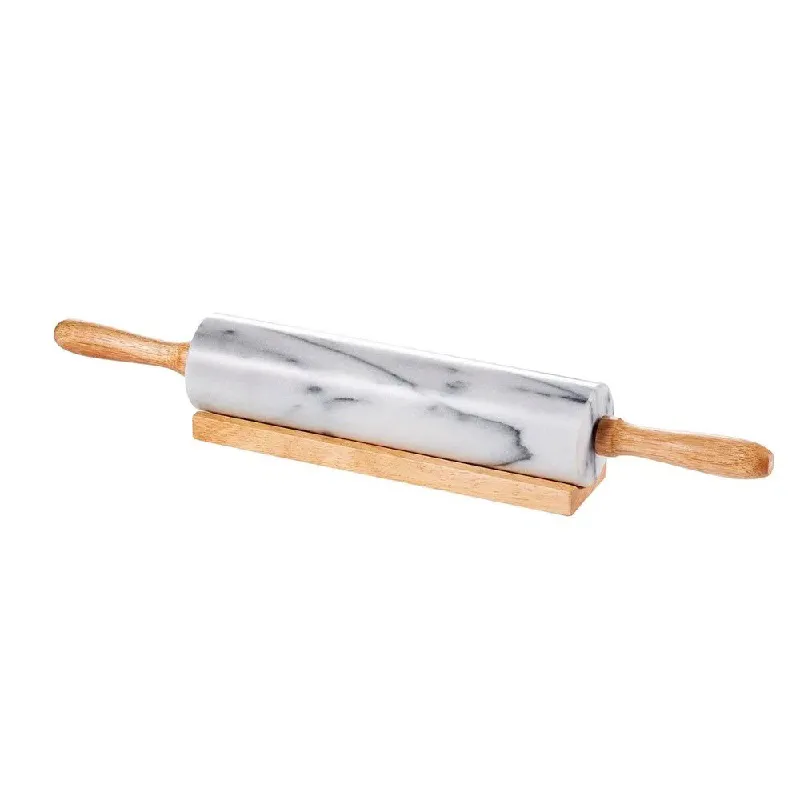 Rolo Para Massa Marmore, Holar, Ho-Rpmbwt, Branco Imagem Com Rolo Para Massa Marmore, Holar, Ho-Rpmbwt, Branco