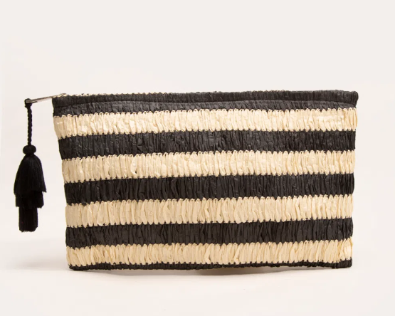 Bolsa Clutch Com Tassel Preto