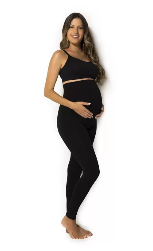 Calças Para Gestantes Legging Preta