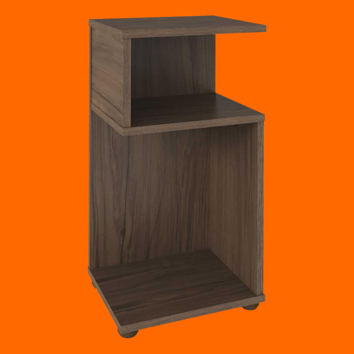 Mesa De Apoio Com 2 Nichos Toy Cor Amendoa - Artely Mesa De Apoio Com 2 Nichos Toy Cor Amendoa - Artely